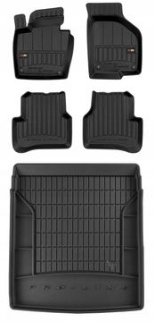 Set 3D gumenih prostirki za prtljažnik VW CC FB 2012-2016 bw