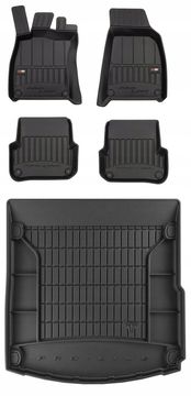 3D set gumenih patosnica i prostirki za pod Audi A6 C6 Limuzina 2004-2006