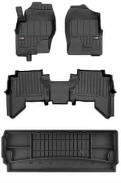 Set 3D gumenih tepiha Nissan Pathfinder 3 2005-2013 7 sjedala