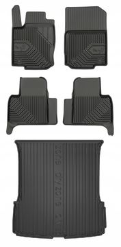 Set od 77 podnih prostirki i prostirke Mercedes-Benz GLS X166 2015.-2019. 7 sjedala s