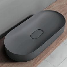 REA Nablatni umivaonik IRIS 71 CM GREY MATT