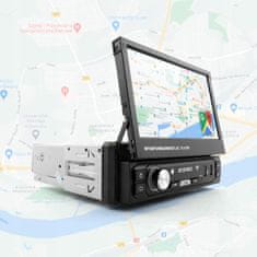 Auto radio 1DIN 7" GPS Android 2/32 GB Uvlačivi zaslon WiFi kamera