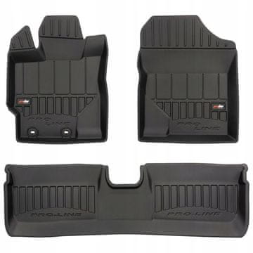 Gumene prostirke i brisači za Toyota Yaris 3 2011-2020, 3D kanali