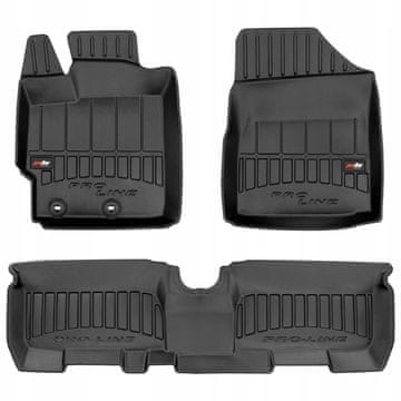 Gumene prostirke i brisači za Toyota Yaris 2 2005-2011, 3D kanali