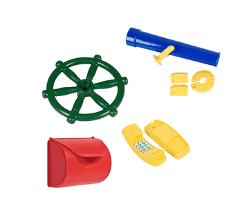 GIGI 4-u-1 SET: kormilo, teleskop, telefon, poštanski sandučić