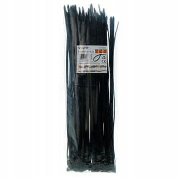 It OPASKA ZACISKOWA KABLOWA 4,8 x 300 NYLON 66 CZARNA - 100 szt.