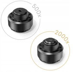 Inskam 2000x 315 digitalni mikroskop FullHD 1080p LCD zaslon 2 leće 12Mpx