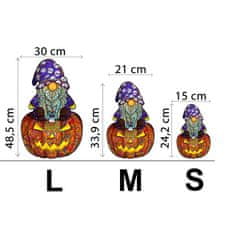 Mo Drvena slagalica Halloween Gnome L