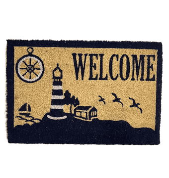OTIRAČ ZA VRATA OD KOKOSOVOG BOJA 40X60 CM, PVC LANTERA