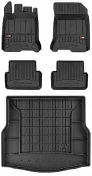 Set 3D gumenih tepiha Renault Laguna 3 HB 2007-2015 bw