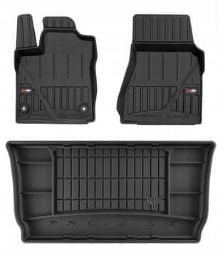 Set 3D gumenih tepiha za Smart Fortwo 3 HB 2014-2020