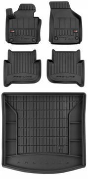 Set 3D gumenih tepiha VW Touran 1 2003-2010 7 sjedala
