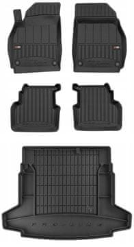 Set 3D gumenih tepiha za Saab 9-3 2 Sedan 2002-2015