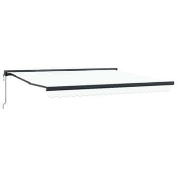 Vidaxl Nadstrešnica Bijelo 400 × 300 cm Poliester i aluminij