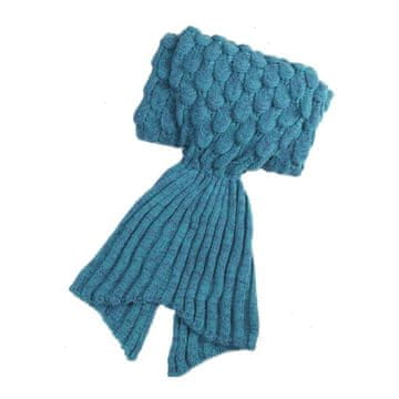 VIVVA® Pokrivač s repom sirene 180×40 cm, mekan i topao poliester, idealan za opuštanje i poklon za djevojke | MERMIDREAM