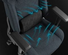 Genesis NITRO 800 igraća / uredska stolica, ergonomska, podesiva visina / nagib, ljuljačka, 4D nasloni za ruke, tkanina, do 150 kg, crno-siva
