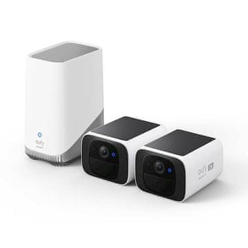 Anker Eufy Solocam S220 dvije vanjske kamere + bazna stanica, 24/7, 2K, 16 TB (E8134328)