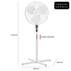 Clatronic VL3603S stojeći ventilator, 40 cm, 45 W, bijeli
