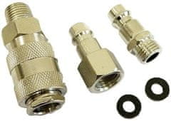 Silver Tools Pneumatska brza spojka 1/4 3 komada