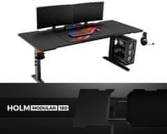 Genesis HOLM MODULAR 180 uredski / gaming stol, modularni, robusna konstrukcija, podesiva visina, RGB LED rasvjeta, crni