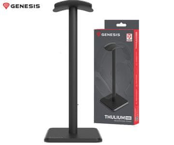 Genesis GENESIS THULIUM 100 stalak za slušalice, neklizajuća baza, metal, 245x100x100 mm, crna (Onyx Black)