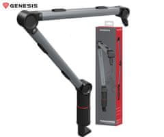 Genesis THULIUM 700 mikrofonski stalak/ruka, univerzalni dizajn, adapteri uključeni, podešavanje u 3 točke, držači kabela, metalni, crno-siva