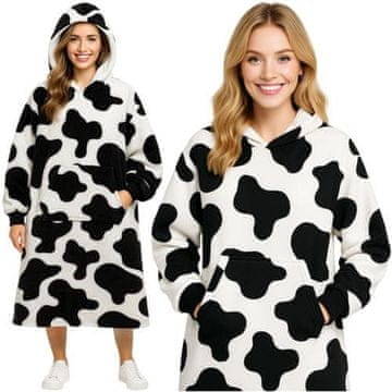 Ruhhy Hoodie deka s rukavima – Cow