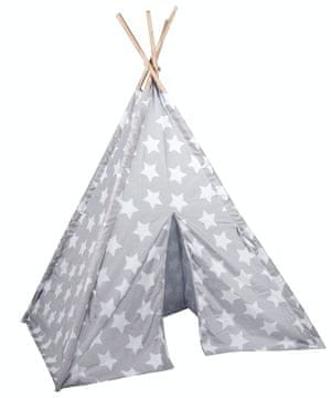 EDCO Dječji šator ED-215004seda teepee 120x120x150cm sivi
