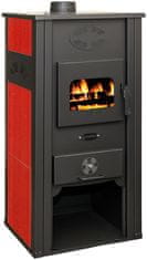 TST Termo Etaž A kamin na drva, crveni