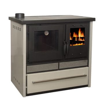 TST Termo 50 štednjak na drva, lijevi izlaz, bež
