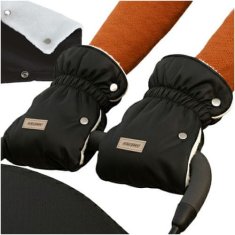 Kruzzel zimske rukavice za kolica od flisa – Crne