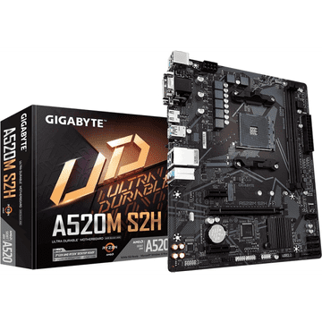 Gigabyte A520M S2H, DDR4, SATA3, USB3.2Gen1, HDMI, AM4 mATX