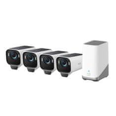 Anker S3 PRO KIT 4X KAMERA + BAZNA STANICA, 4k, bijela (T88943W1)