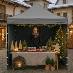 Aga Šator na sklapanje PARTY 3x3m Sivi