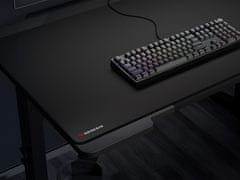 Genesis Podloga za miš CARBON 500 HYPER LOGO, gaming / uredska, vodootporna, neklizajuća, crna