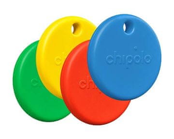 Chipolo POP pametni tracker, set od 4 boje - zelena/žuta/crvena/plava