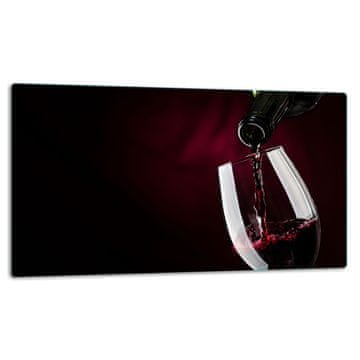 STAKLENI TANJUR DASKA ZA REZANJE 52x30 VINO