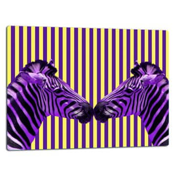 STAKLENA DASKA ZA REZANJE 52x40 ZEBRA