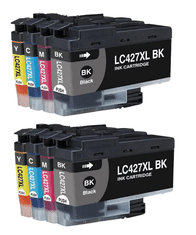 TiskajPoceni Brother LC427 XL 8X KARTUŠ za Brother MFC-J5955DW, MFC-J6955DW, MFC-J6957DW, MFC-J6959DW kompatibilna 2X crna, 2Xmagenta, 2Xcyan, 2Xyellow XL