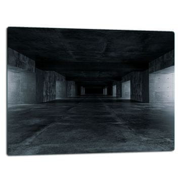 STAKLENA DASKA ZA REZANJE 52x40 TUNEL CRNA