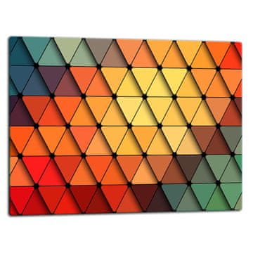 STAKLENA DASKA ZA REZANJE 52x40 MOZAIK BOJA