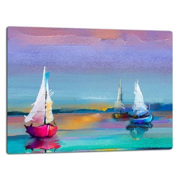 STAKLENA DASKA ZA REZANJE 52x40 BOAT