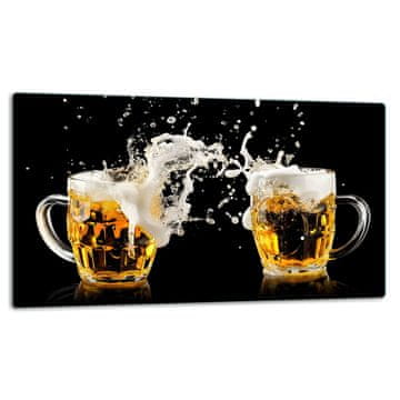 STAKLENI TANJUR DASKA ZA REZANJE 52x30 PIVO