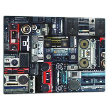 STAKLENA DASKA ZA REZANJE 52x40 RADIO