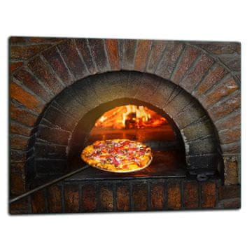 STAKLENA DASKA ZA REZANJE 52x40 PIZZA