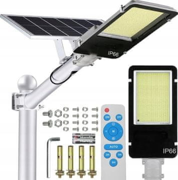 MOĆNA LED SOLARNA SVJETILJKA 1200 W VRTNA ULIČNA SVJETILJKA SENZOR SUMRAK