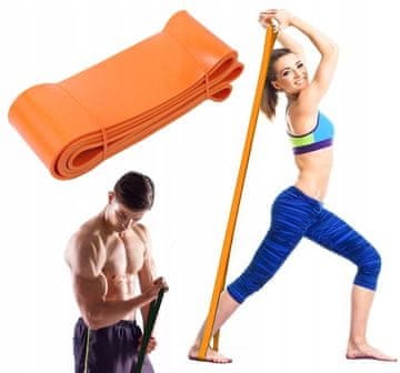 TOJATO Traka otpora, POWER BAND traka za vježbanje 36-105 kg, narančasta