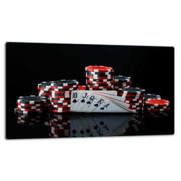 STAKLENA DASKA ZA REZANJE 52x30 POKER