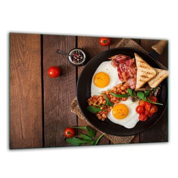 DASKA ZA REZANJE OD KALJENOG STAKLA 30x22 DRVO