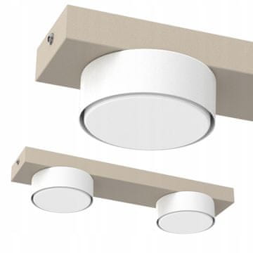 moonlight STROPNA SVJETILJKA LED PLAFON LOFT GX53 KAŠMIRSKO ZLATNA POLISH DEKORATIVNA SVJETILJKA 2 žarulje